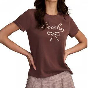 Lucky Brand
Short Sleeve Lucky Bow Graphic T-Shirt